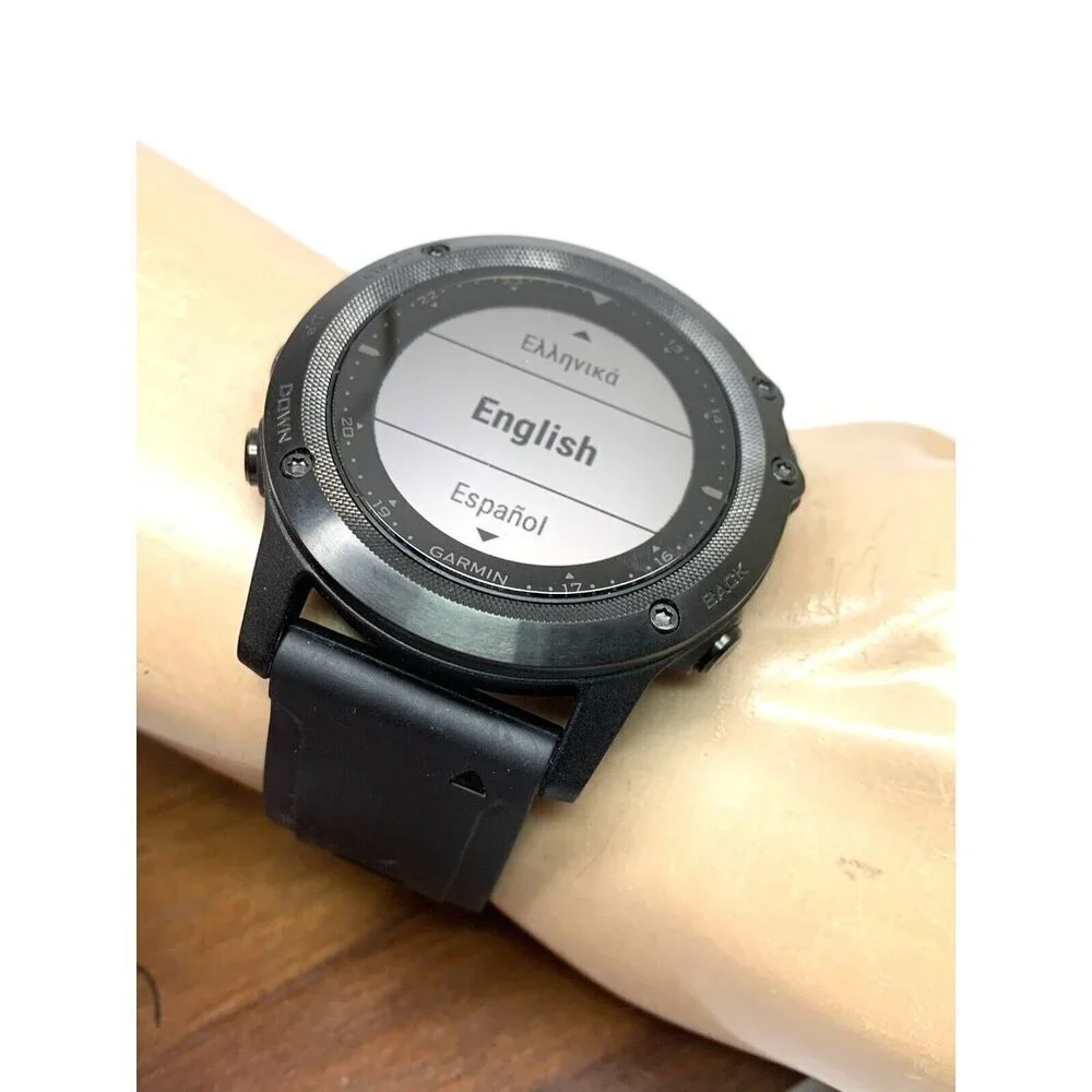 Garmin Tactix Bravo Men's Watch GPS Smartwatch Black Rubber Band 51mm